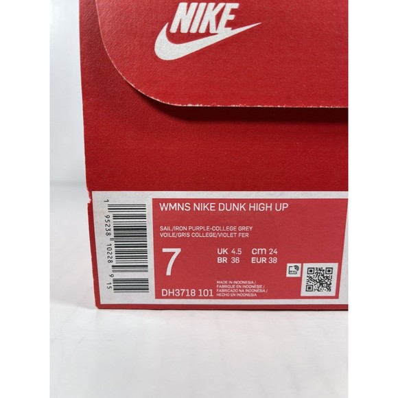 Nike Dunk High Rebel Iron Purple Women’s Size 7 DH3718-101 IN HAND READY TO SHIP - Picture 8 of 8